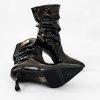 Členkové čižmy Laura Biagiotti WK Patent Black