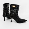 Členkové čižmy Laura Biagiotti WK Patent Black