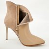 Členkové čižmy Laura Biagiotti WK Kid Walnut