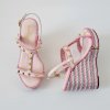 Sandále na klíne Laura Biagiotti KL Pink