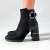 Členkové čižmy Laura Biagiotti Micro Calf Black