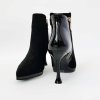 Členkové čižmy Laura Biagiotti Patent Micro Black