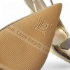 Zlaté slingback lodičky Laura Biagiotti Metal Gold