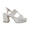 Biele sandále Laura Biagiotti Calf White