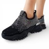 Čierne chunky tenisky Laura Biagiotti Strass Black