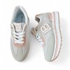 Tenisky na platforme Laura Biagiotti Nubuk Grey Pink