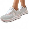 Tenisky na platforme Laura Biagiotti Nubuk Grey Pink