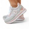 Tenisky na platforme Laura Biagiotti Nubuk Grey Pink
