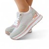 Tenisky na platforme Laura Biagiotti Nubuk Grey Pink
