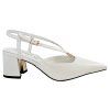 Biele slingback lodičky Laura Biagiotti Calf White