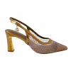 Medené Slingback lodičky Laura Biagiotti Strass
