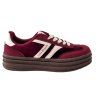 Bordové tenisky Laura Biagiotti Suede Bordo