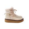 Béžové snehule na platforme Laura Biagiotti Micro Beige