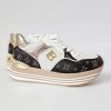 Tenisky Laura Biagiotti Logato Brown White