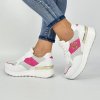 Tenisky Laura Biagiotti Calf White Fuxia