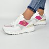 Tenisky Laura Biagiotti Calf White Fuxia