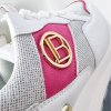 Tenisky Laura Biagiotti Calf White Fuxia