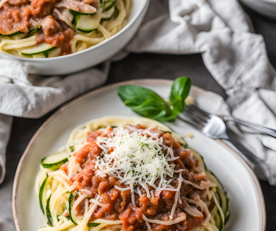 5 elemes bolognai szósz cukkini tésztával