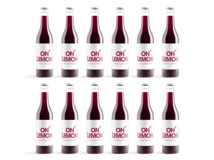 ON LEMON Ovocná limonáda ČIERNA RÍBEZĽA 12 kusov 0,33l