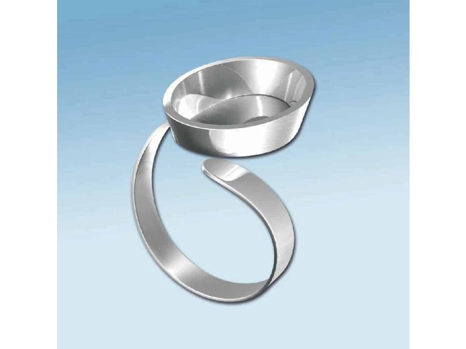 Polotovar pro výrobu šperku-prsten oválný, č.862504, 1ks