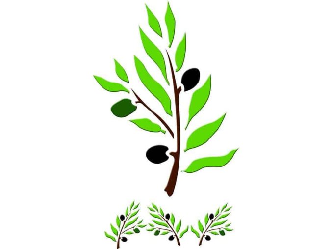 Plastová šablona Olivy