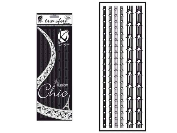 Samolepka na textil sametová, zažehlovací,motiv GALONS ETOILES ARMY- hvězdy a pruhy