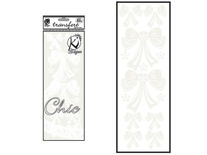 Samolepka na textil sametová, zažehlovací,motiv NOEUDS2- mašle 2