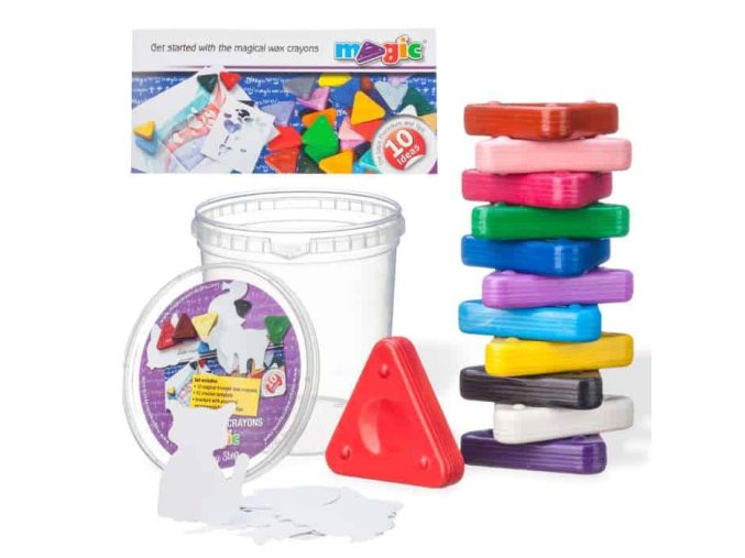 Set "Magic Wax Triangles - Step by Step", 12 Templates, 12 Wax Triangles, brochure