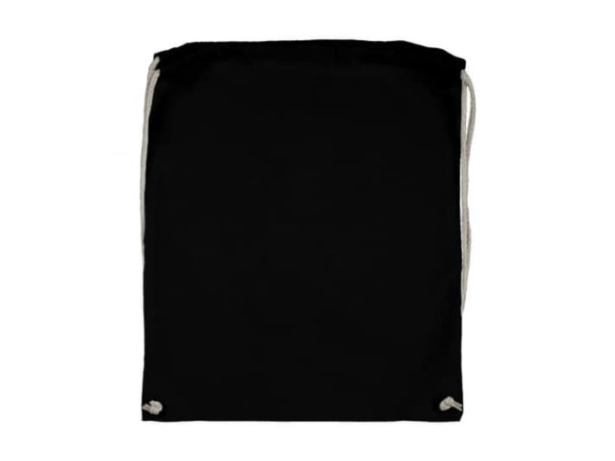 Batoh bavlněný, 140 g/m², 37 x 48cm, černý (Black)