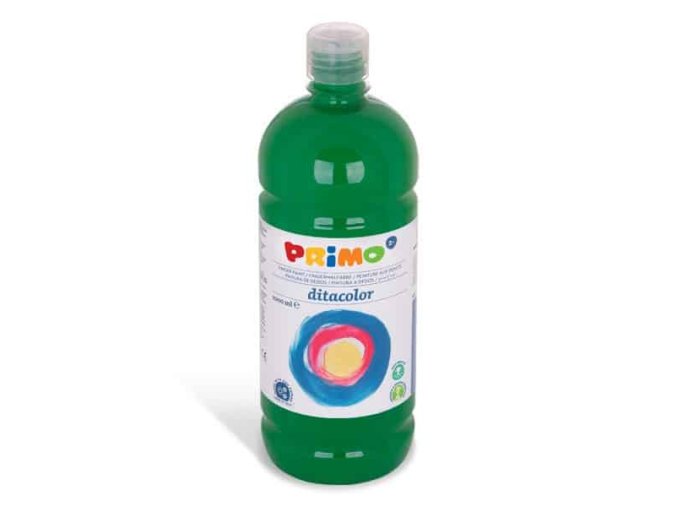 Prstová barva PRIMO, 1000ml, zelená