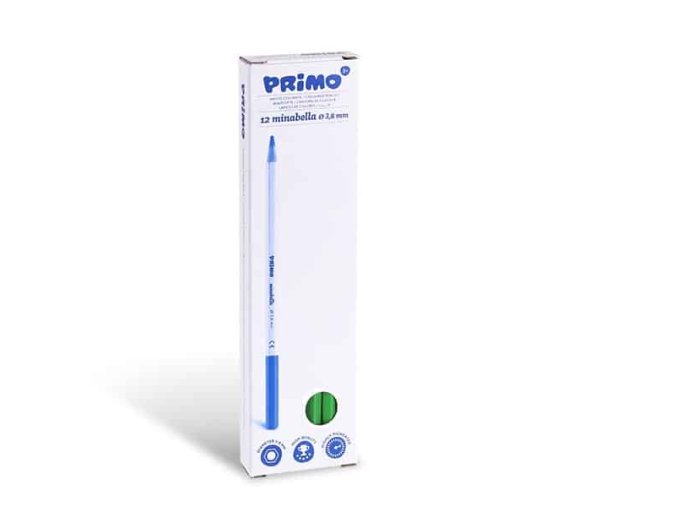 Pastelka šestihranná PRIMO MINABELLA, tuha Ø 3.8mm, balení (12ks), sv. zelená