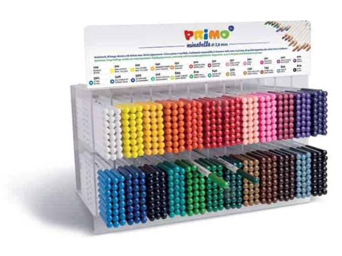 DISPLAY pastelky šestihranné PRIMO MINABELLA, 576ks