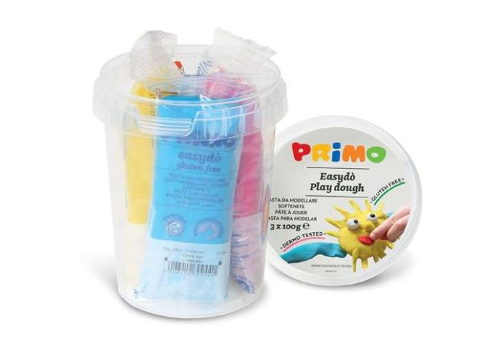 Sada mod. hmot PRIMO NATUR, 3 x 100g, mix barev, PP kyblík