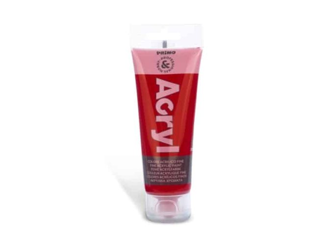 Akrylová barva PRIMO, 75ml, karmínově červená, tuba