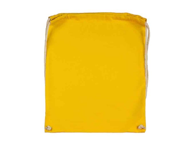 Batoh bavlněný, 140 g/m², 37 x 48cm, žlutý (Yellow)