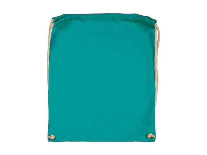 Batoh bavlněný, 140 g/m², 37 x 48cm, tyrkysový (Turquoise)