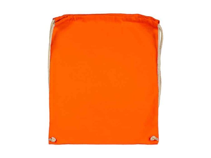 Batoh bavlněný, 140 g/m², 37 x 48cm, oranžový (Tangerine)