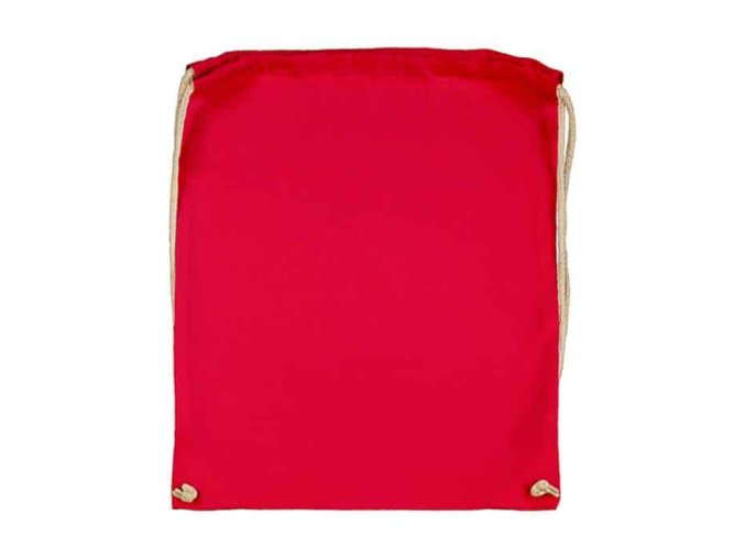 Batoh bavlněný, 140 g/m², 37 x 48cm, červený (Red)