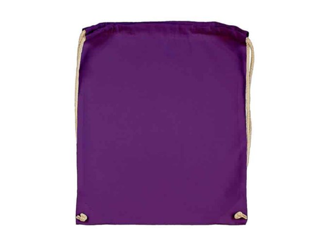 Batoh bavlněný, 140 g/m², 37 x 48cm, fialový, lila (Lilac)