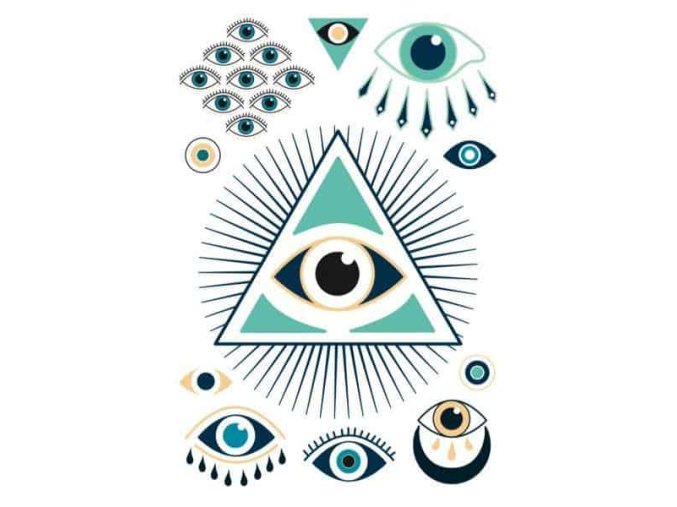 Samolepka na textil, zažehlovací, 19x28 cm, motiv OEIL, barevná