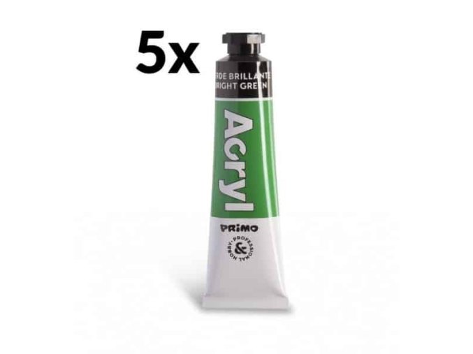 akrylova barva primo tuba 18 ml zelena 610