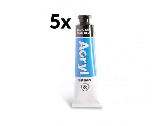 akrylova barva primo tuba 18 ml sv.modra 501