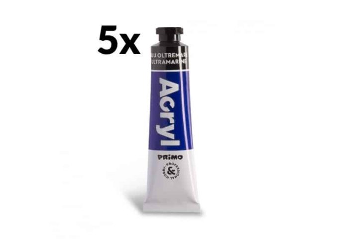 akrylova barva primo tuba 18 ml modra 500