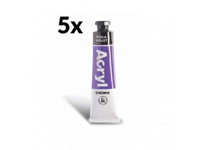 akrylova barva primo tuba 18 ml fialova 400