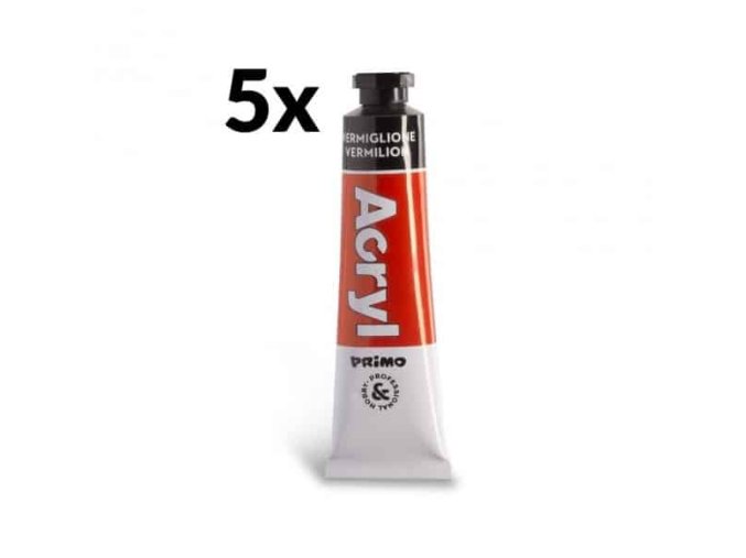 akrylova barva primo tuba 18 ml cervena 300