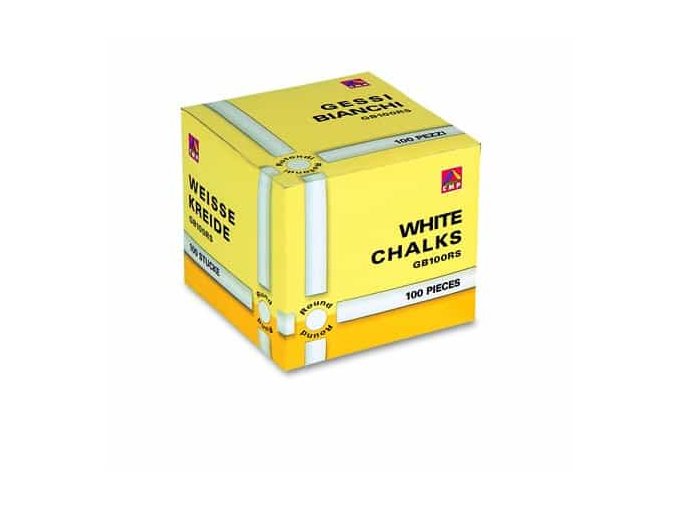 Křída bílá PRIMO kulatá, 9 x 80mm, 100ks