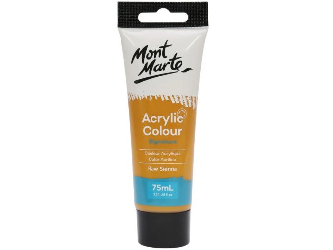 Mont Marte  akrylová barva,75ml, hnědá siena přírodní (Raw Sienna),tuba