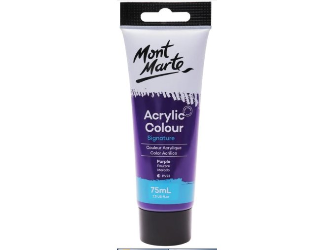 Mont Marte  akrylová barva,75ml,  fialová (Purple), tuba