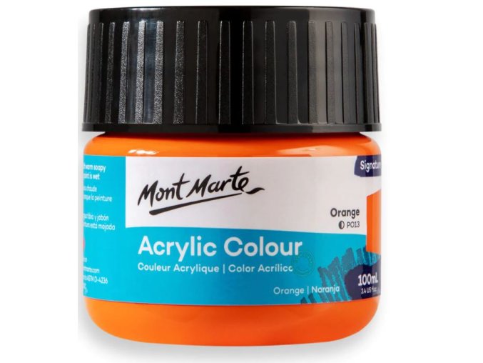 Mont Marte akrylová barva,100ml, oranžová (Orange)