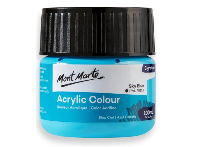 Mont Marte akrylová barva,100ml, nebeská modř (Sky Blue)
